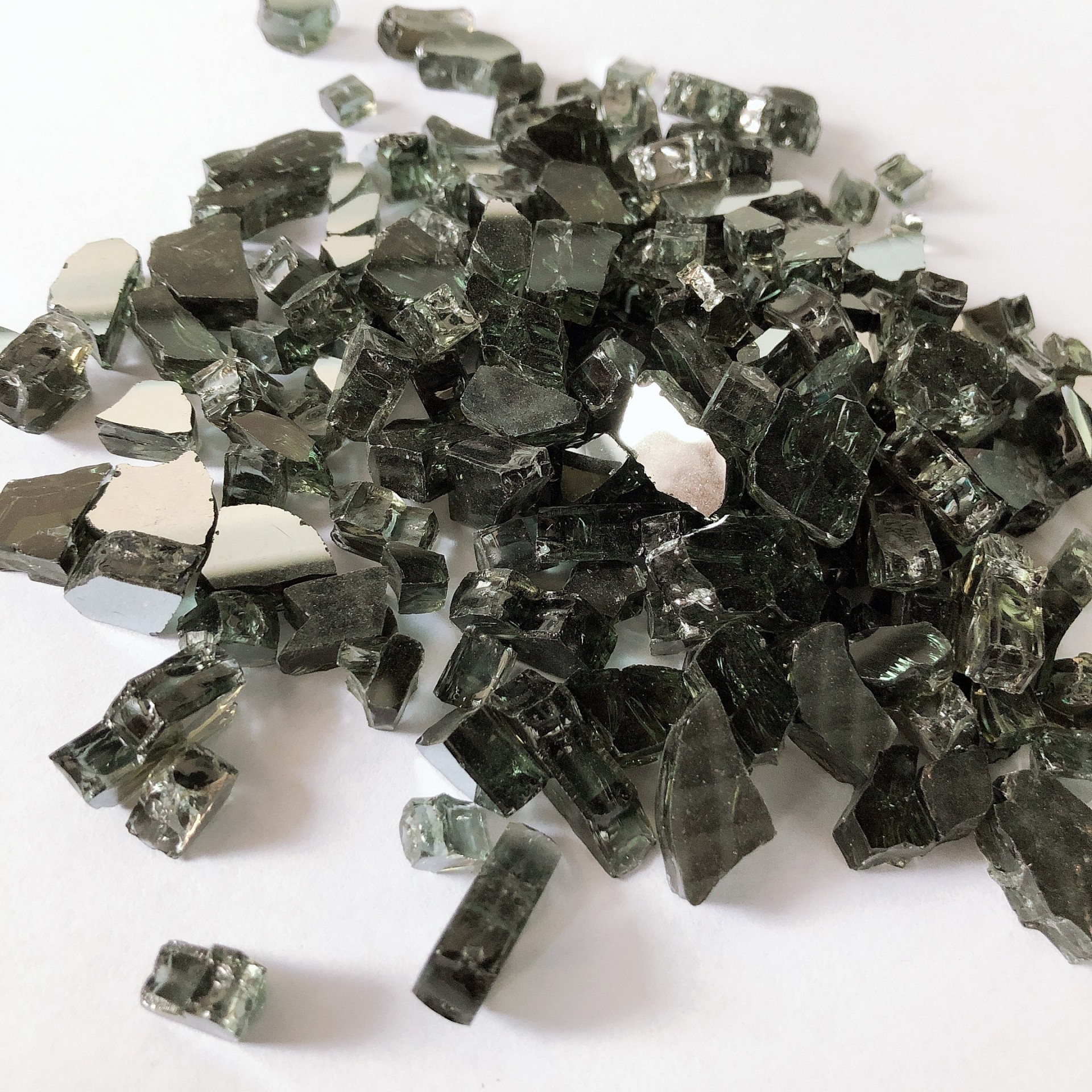 1/2" Fireplace glass stone reflective fire glass chips